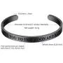 PROSTEEL 316L Stainless Steel Inspirational Bracelet for Men Women, Black/18K Real Gold Plated Cuff Bracelet, Friendship Jewelry, Fit Wrist 5.5'' to 8.1'' (Adjustable), Come Gift Box PROSTEEL 316L Stainless Steel Inspirational Bracelet for Men Women, Black/18K Real Gold Plated Cuff Bracelet, Friendship Jewelry, Fit Wrist 5.5'' to 8.1'' (Adjustable), Come Gift Box