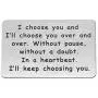 FUSTMW Wallet Love Note Insert Husband Metal Wallet Card Insert Valentines Day Birthday Gift for Boyfriend FUSTMW Wallet Love Note Insert Husband Metal Wallet Card Insert Valentines Day Birthday Gift for Boyfriend