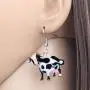 DUOWEI Cute Cartoon Milk Cattle Cow Earrings Acrylic Dangle Drop Jewelry for Women Girls Teens Kids Gifts DUOWEI Cute Cartoon Milk Cattle Cow Earrings Acrylic Dangle Drop Jewelry for Women Girls Teens Kids Gifts