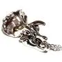 Silvertone Triceratops Skull Pendant on 18'' Chain Necklace Dinosaur Bones Silvertone Triceratops Skull Pendant on 18'' Chain Necklace Dinosaur Bones