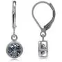 Silvershake Bezel Set 6MM Gemstone White Gold Plated 925 Sterling Silver Leverback Dangle Earrings Jewelry for Teens or Women Silvershake Bezel Set 6MM Gemstone White Gold Plated 925 Sterling Silver Leverback Dangle Earrings Jewelry for Teens or Women