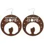 AONJU Womens Wooden Hollow African Dangle Earrings AONJU Womens Wooden Hollow African Dangle Earrings