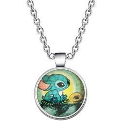 SEIRAA Lilo Stitch Necklace Stitch and Turtle Necklace Jewelry Ohana Jewelry Gift for Family