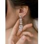 SWEETV Marquise Cubic Zirconia Wedding Bridal Chandelier Earrings for Brides, Crystal Rhinestone Drop Dangle Earrings for Women, Prom Party Jewelry Gifts