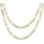 JAYUMO 14k Gold Plated Figaro Chain Necklace for Women, 3mm Figaro Link Choker Necklace for Women Girls Jewelry Gift, 16 Inch/18 Inch Length
