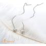 555Jewelry Womens Heart Love Cute Dainty Drop Threader Dangle String Earrings
