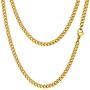 PROSTEEL 3mm-12mm Stainless Steel Cuban Chain for Men, Bracelet:7.5''/8.26'', Necklace: 14''-30'', Black/18K Gold Plated, Come Gift Box