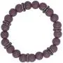 Coiris 3 Pcs/Set Purple Pattern Wooden Beads Stretch Bracelets for Girls Women Jewelry (BR1119-Purple)