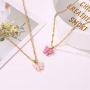 Floveal Butterfly Necklaces and Earrings Set for Women Gold Plated Dainty butterfly Choker Necklace, Butterfly Layered Chain Necklace, Jewelry for Women and Girls