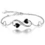 OneSight Women Infinity Love Heart Bracelet, 925 Sterling Silver Adjustable Charm Forever Bracelet for Women Girls OneSight Women Infinity Love Heart Bracelet, 925 Sterling Silver Adjustable Charm Forever Bracelet for Women Girls