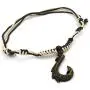 HZMAN Hawaiian Fish Hook Pendant Hemp Cord Chain - Maori Tribal Necklace HZMAN Hawaiian Fish Hook Pendant Hemp Cord Chain - Maori Tribal Necklace