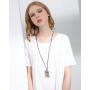 Coostuff Original Beautiful Statement Necklace Woman Choker Long Necklaces for Women Jewelry Black Rope Pendant