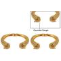 MUCH-MORE Peacock Traditional Open able Bangle with Crafting Work for Women