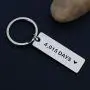 Beeshion 11 Years and I Steel Love You Keychain Personalised 11th Wedding Anniversary Jewelry for Men Women Boyfriend Gift