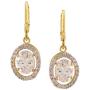 Efulgenz Fashion Jewelry Set of Indian CZ Mangalsutra Pendant Necklace Stud & Hoop Earrings