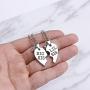 starchenie BFF Best Friend Necklaces for 2/3/4 Girls Fashion Rhinestone Crystal Puzzle Couples Friendship Pendant Necklaces