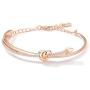 KIMILILY Rose Gold Bangle Bracelet Jewelry Birthday Gifts for Women Crystal from Swarovski Cuff