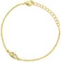 Blossom & Hue Tiny Evil Eye Bracelet in Sterling Silver 18K Gold Filled