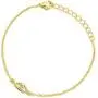 Blossom & Hue Tiny Evil Eye Bracelet in Sterling Silver 18K Gold Filled Blossom & Hue Tiny Evil Eye Bracelet in Sterling Silver 18K Gold Filled
