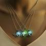 yiwushidaili Squirrel Luminous Pendant Necklace Fun Squirrel Pine Cone Necklace Cute Animal Jewelry for Woman Girl Teens