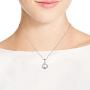 AeraVida Claddagh Heart Round Celtic Knot .925 Sterling Silver Pendant Necklace