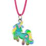 Fun Jewels Fairy Tale Cute Unicorn Pendant Color Change Mood Necklace Gift For Girls
