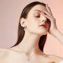 CiNily Fire Opal Amethyst Dangle Drop Earrings 18K White Gold/Rose Gold Plated Opal Jewelry for Women Gemstone Stud Earrings 7/8''