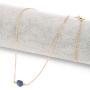 ULANI JOY Natural Lapis Crystal Necklace for Women and Girls