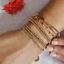fzbali 3 Pcs Gold Beaded Bracelets, Men Women Elastic Copper Beads Balls Stretch Bracelet Anklet, Fashion Stacking Bracelets Cuff Set Jewelry (6mm+4mm) fzbali 3 Pcs Gold Beaded Bracelets, Men Women Elastic Copper Beads Balls Stretch Bracelet Anklet, Fashion Stacking Bracelets Cuff Set Jewelry (6mm+4mm)