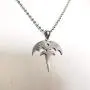 U/K GNAYY46 Gift for Women Men Boys ICP Jewelry Queensryche Tri-Ryche Logo Heavy Metal Band Stainless Steel Pendant Necklace Ball Chain 30''