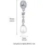 KEETEEN Sterling Silver Pearl Earrings 8mm Dangle Teardrop Earrings Bridal Betrothal Jewels KEETEEN Sterling Silver Pearl Earrings 8mm Dangle Teardrop Earrings Bridal Betrothal Jewels