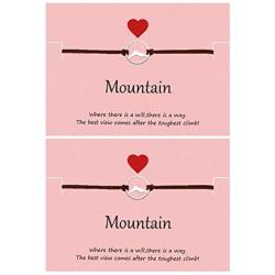 Your Always Charm Mountain Bracelet for Women,Snowy Peaks Bracelet for Nature Lovers, Skiers, Hikers, Campers Mountain Jewelry