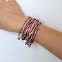 Leather Bracelet Leopard Multilayer Wrap Cuff Bracelet Punk Jewelry For Women Teen Girls