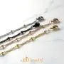 555Jewelry 2mm Stainless Steel Adjustable Ball Bead Bracelet for Women 7.5 Inch 555Jewelry 2mm Stainless Steel Adjustable Ball Bead Bracelet for Women 7.5 Inch