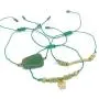 LESLIE BOULES Jewelry 3 Set Bracelets Boho & Lucky Charm Adjustable LESLIE BOULES Jewelry 3 Set Bracelets Boho & Lucky Charm Adjustable