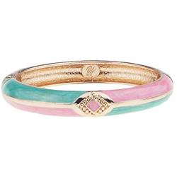 UJOY Cloisonne Bracelet Colorful Cloisonne Design Gold Plated Hinge Enamel Bangle Jewelry for Women Girls 55A41