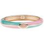 UJOY Cloisonne Bracelet Colorful Cloisonne Design Gold Plated Hinge Enamel Bangle Jewelry for Women Girls 55A41