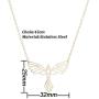 MIXIA Origami Phoenix Bird Necklaces for Women Men Geometric Animal Necklace Pendant Hypoallergenic Jewelry