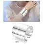 CASSIECA 4 Pcs Cuff Bangle Bracelet Set for Women Smooth Open Wide Wire Grooved Bracelets Adjustable Gold Sliver-Tone Plated Fashion Jewelry CASSIECA 4 Pcs Cuff Bangle Bracelet Set for Women Smooth Open Wide Wire Grooved Bracelets Adjustable Gold Sliver-Tone Plated Fashion Jewelry