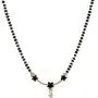 Efulgenz Indian Bollywood Traditional American Diamond CZ Mangalsutra Pendant Necklace Jewelry for Women