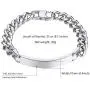 PROSTEEL Custom Bracelet for Men Women, Name Date Initial Quote Engraving Personalized Bracelets, Stainless Steel ID Bracelets, Come Gift Box PROSTEEL Custom Bracelet for Men Women, Name Date Initial Quote Engraving Personalized Bracelets, Stainless Steel ID Bracelets, Come Gift Box