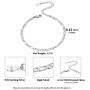 ChicSilver 925 Sterling Silver Simple Durable Cuban Link/Figaro/Twist Rope/Bead Chain Bracelet for Women Teen Girls(with Gift Box)