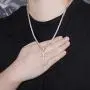 JINAO 14K Gold White Gold Plated Fully Iced Out CZ Cubic Zirconia Classical Cross Pendant for Men Women with Rope Chain Necklace Hip Hop Gift Jewelry JINAO 14K Gold White Gold Plated Fully Iced Out CZ Cubic Zirconia Classical Cross Pendant for Men Women with Rope Chain Necklace Hip Hop Gift Jewelry