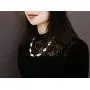 JYX Pearl Tin Cup Station Necklace White Baroque Freshwater Cultured Pearl Necklace JYX Pearl Tin Cup Station Necklace White Baroque Freshwater Cultured Pearl Necklace