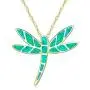 DMOMSA gem Green Exquisite Dragonfly Pendant Necklace Jewelry Gift Suitable for Birthday Party Anniversary Valentines Day DMOMSA gem Green Exquisite Dragonfly Pendant Necklace Jewelry Gift Suitable for Birthday Party Anniversary Valentines Day