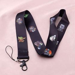 AKTAP Baby Cartoon Jewelry Gift for Baby Cartoon Fans Movie Inspired Neck Lanyard Strap for Keychains Keys Whistles Wallet ID Card Holder