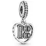 Pandora Jewelry 18 Years of Love Cubic Zirconia Charm in Sterling Silver Pandora Jewelry 18 Years of Love Cubic Zirconia Charm in Sterling Silver