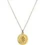 Dogeared Saint Christopher Travelers Reminder Necklace Gold Dipped One Size