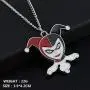 4 Pieces Suicide Squads Necklace Silver Enamel Clown Baseball Joker Harley Quinn Cosplay Necklaces Pendants For Boys Kids 4 Pieces Suicide Squads Necklace Silver Enamel Clown Baseball Joker Harley Quinn Cosplay Necklaces Pendants For Boys Kids