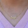 HUTINICE Custom Name Necklace Personalized Jewelry, 18 inch Gold Plated Chain Gothic Old English Nameplate Necklaces for Women and Girls Birthday Gift